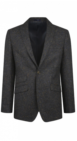 Charcoal Grey Fleck Tweed  Slim Fit Suit