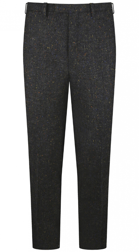 Charcoal Grey Fleck Tweed Slim Fit Suit - Image 3