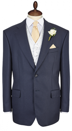 Black Wool Herringbone Jacket
